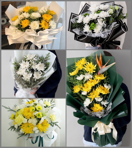 河南漯河临颍县白事花束代送